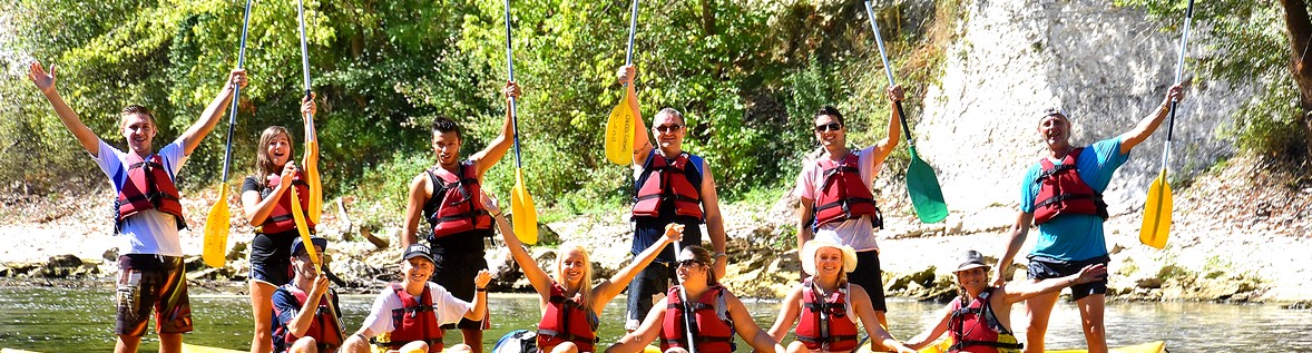 Le Manoir du Chambon -Catalogue familles été 2016 - Vacances Pour Tous bandeau famille canoes